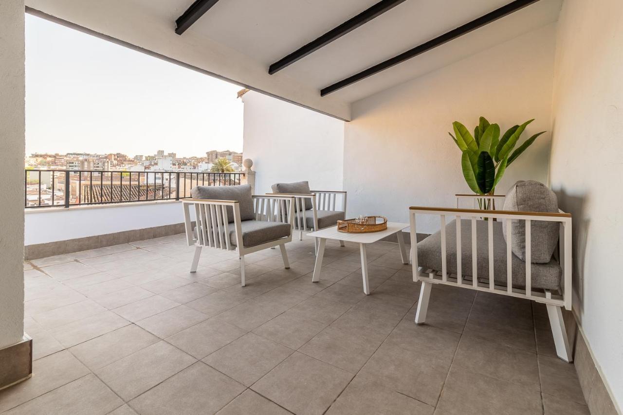 Apartamentos El Patio Plaza Santa Clara Caceres Bagian luar foto
