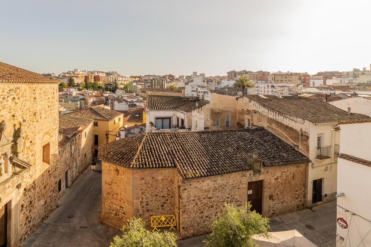 Apartamentos El Patio Plaza Santa Clara Caceres Bagian luar foto